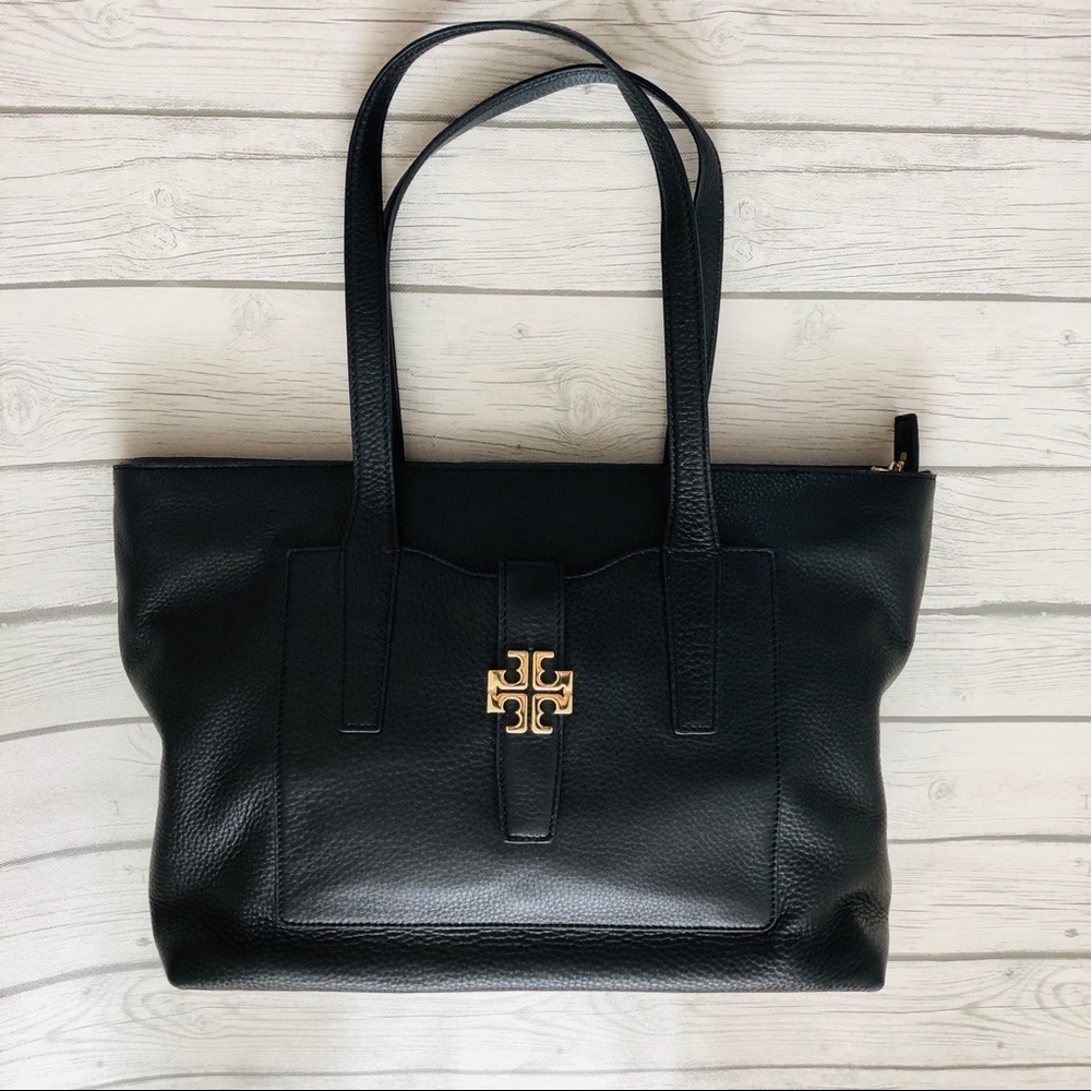 Tory Burch Black Leather Meyer Tote